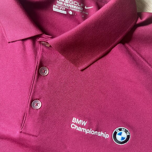 Nike Golf Red BMW Championship Dri-Fit Polo – Men’s L - Picture 2 of 6